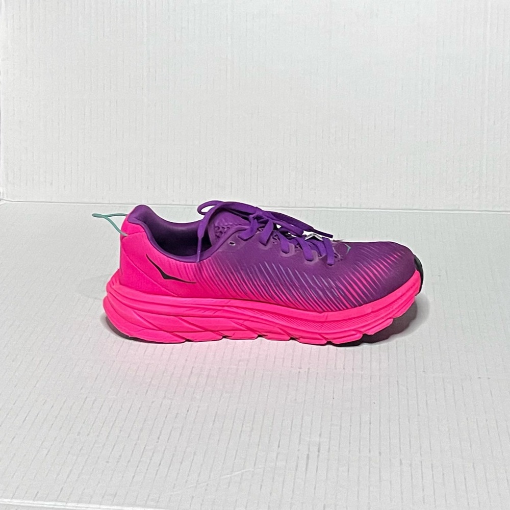 Hoka Women's Purple and Hot Pink Athletic Running Shoes - Picture 10 of 11